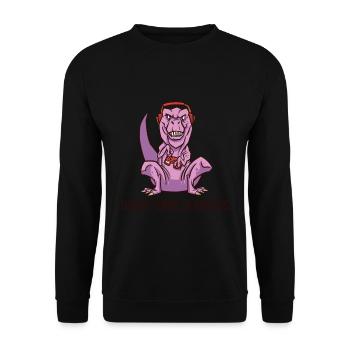 Cadeau de fête des pères pour papa pour la fête des hommes - Sweat-shirt Unisexe - noir - Devant - Alina (178cm) & Michal (187cm)