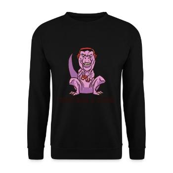 Father's Day gift for dad for Men's Day - Unisex Sweatshirt - black - Front - Alina (178cm) & Michal (187cm)