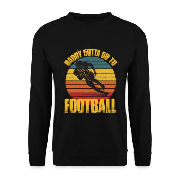 Cadeau de fête des pères pour papa pour la fête des hommes - Sweat-shirt Unisexe - noir - Devant - Alina (178cm) & Michal (187cm)