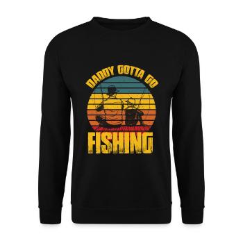 Cadeau de fête des pères pour papa pour la fête des hommes - Sweat-shirt Unisexe - noir - Devant - Alina (178cm) & Michal (187cm)