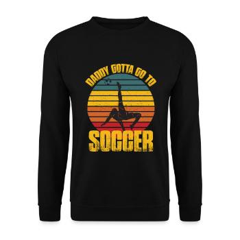 Cadeau de fête des pères pour papa pour la fête des hommes - Sweat-shirt Unisexe - noir - Devant - Alina (178cm) & Michal (187cm)
