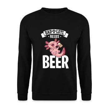 Cadeau de fête des pères pour papa pour la fête des hommes - Sweat-shirt Unisexe - noir - Devant - Alina (178cm) & Michal (187cm)