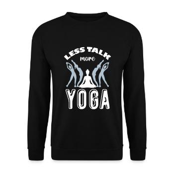 Méditation, Zen Yoga et Pilates - Sweat-shirt Unisexe - noir - Devant - Alina (178cm) & Michal (187cm)