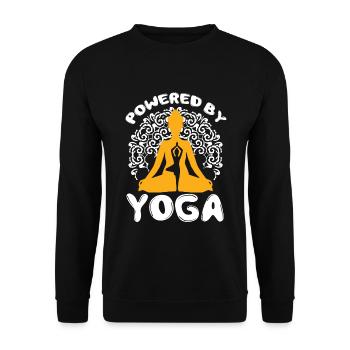 Meditation, Zen Yoga und Pilates - Unisex Pullover - Schwarz - Vorne - Alina (178cm) & Michal (187cm)