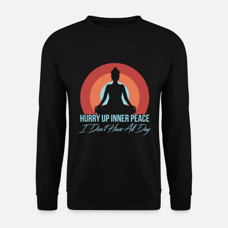 Meditation, Zen Yoga und Pilates - Unisex Pullover - Schwarz