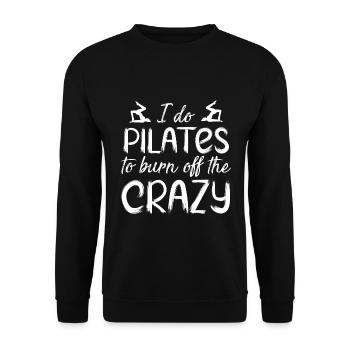 Meditation, Zen Yoga and Pilates - Unisex Sweatshirt - black - Front - Alina (178cm) & Michal (187cm)