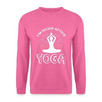 Meditation, Zen Yoga and Pilates - Unisex Sweatshirt - pink - Front