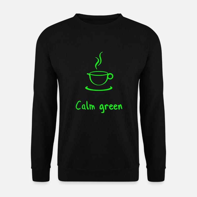 Kaffee und Entspannung - Unisex Pullover - Schwarz