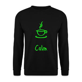 Café et détente - Sweat-shirt Unisexe - noir - Devant - Alina (178cm) & Michal (187cm)