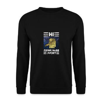 Astronaut und Cosmonaut Raumfahrer - Unisex Pullover - Schwarz - Vorne - Alina (178cm) & Michal (187cm)