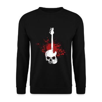 bass - Unisex Sweatshirt - black - Front - Alina (178cm) & Michal (187cm)