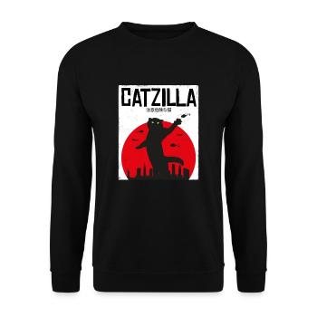 Catzilla Cats Cats Hangover Kitten Gift - Sweat-shirt Unisexe - noir - Devant - Alina (178cm) & Michal (187cm)
