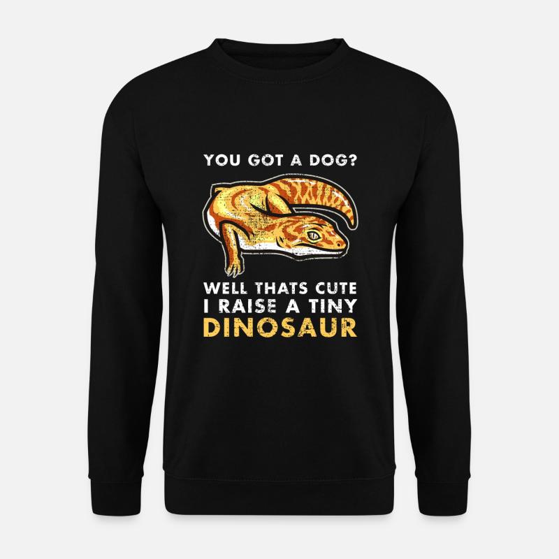 Leopardgecko Gecko Echse Salamander Reptilien - Unisex Pullover - Schwarz