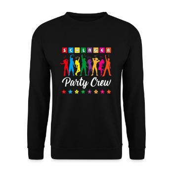 Schlager Party Crew Schlagermusik Party - Unisex Pullover - Schwarz - Vorne - Alina (178cm) & Michal (187cm)