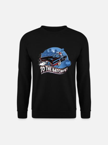 DC Comics Batman Robin Drive Batmobile Retro - Unisex Sweatshirt - black