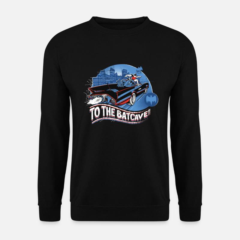 DC Comics Batman Robin Drive Batmobile Retro - Unisex sweater - sort