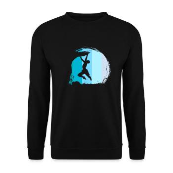 Escaladeurs Boulderer Retro - Sweat-shirt Unisexe - noir - Devant - Alina (178cm) & Michal (187cm)
