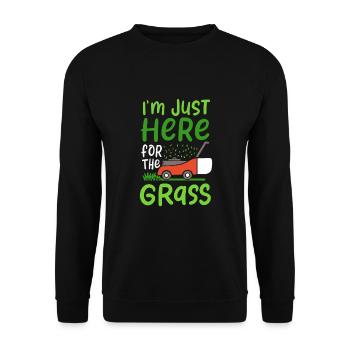 Lawn Mower - Unisex Sweatshirt - black - Front - Alina (178cm) & Michal (187cm)