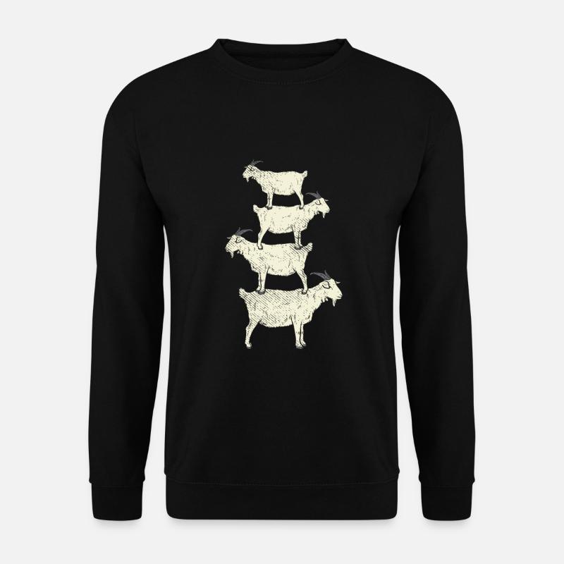 Ziege Ziegen Haustier - Unisex Pullover - Schwarz