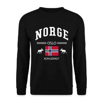 Norwegen - Unisex Pullover - Schwarz - Vorne - Alina (178cm) & Michal (187cm)