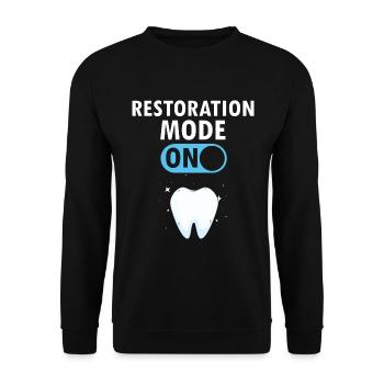 Laboratoire dentaire et technologie dentaire pour cliniques dentaires - Sweat-shirt Unisexe - noir - Devant - Alina (178cm) & Michal (187cm)