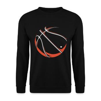 Basketball Basketballer - Unisex Pullover - Schwarz - Vorne - Alina (178cm) & Michal (187cm)