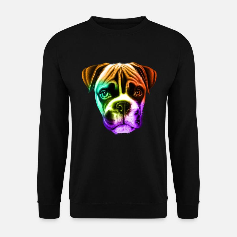 Boxer Dog - Unisex Sweatshirt - black