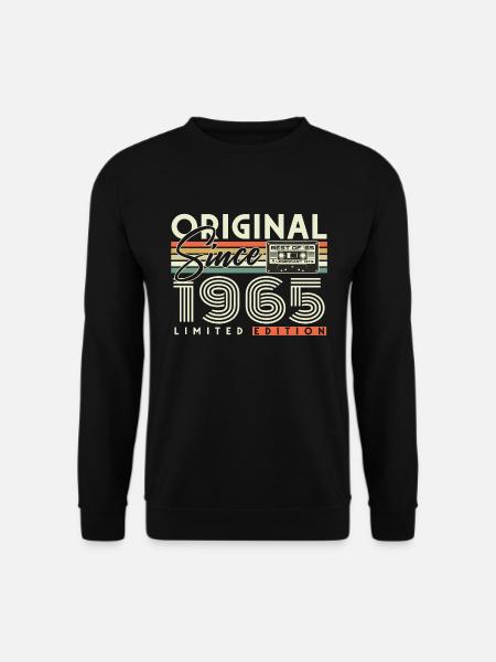 Original 1965 Jahrgang Retro Geburtstag Geschenk - Unisex Pullover - Schwarz