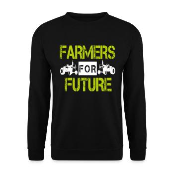 Farmers Demo Farmers Demonstration Tracker Bauer - Unisex Sweatshirt - black - Front - Alina (178cm) & Michal (187cm)