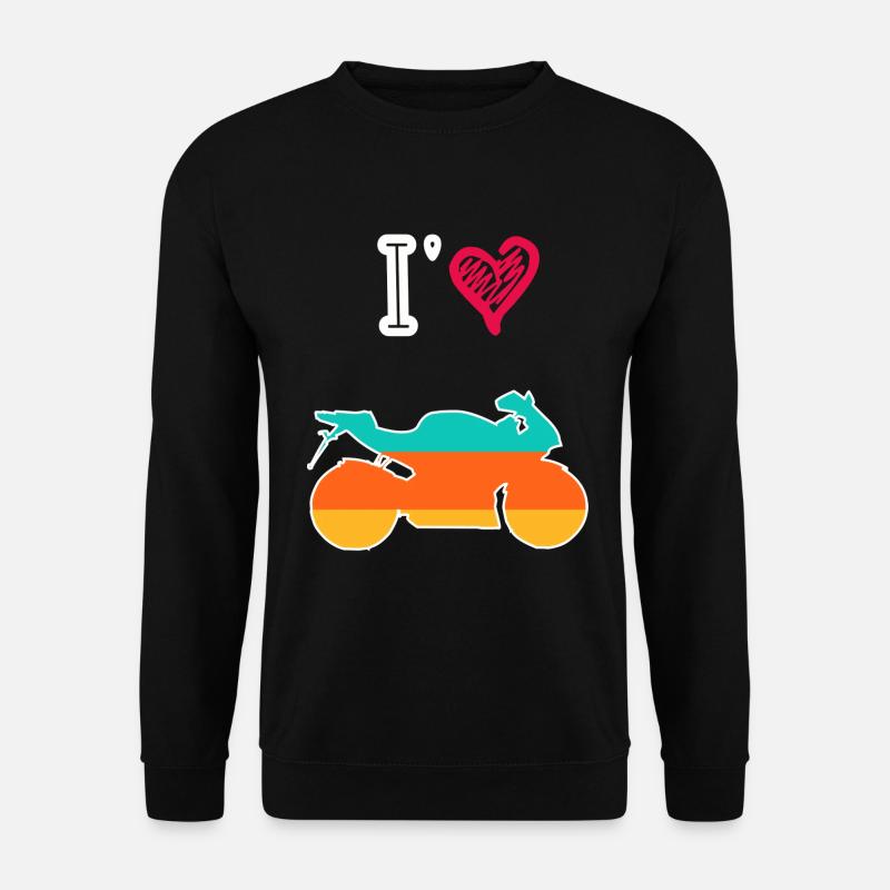 Moto rétro - Sweat-shirt Unisexe - noir