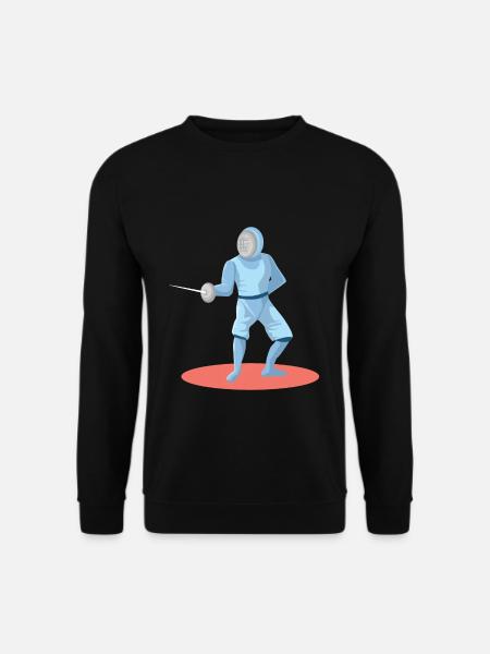 Fechten Fechter Fechterin Florett - Unisex Pullover - Schwarz
