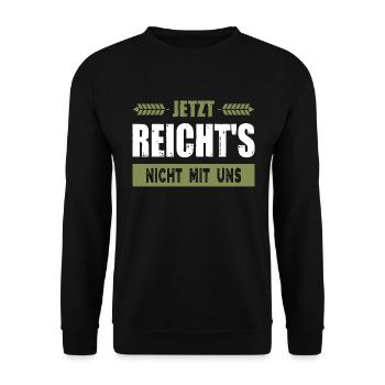 Bauernproteste 2024 Bauernprotest Bauerndemo Demo - Unisex Pullover - Schwarz - Vorne - Alina (178cm) & Michal (187cm)