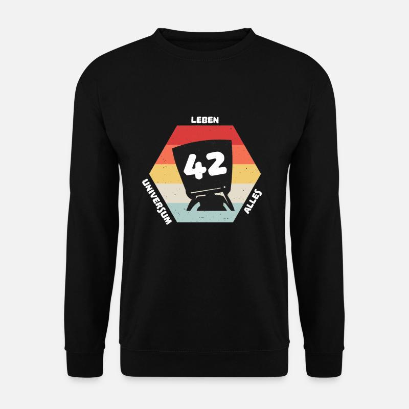 Antwort 42 - Unisex Pullover - Schwarz