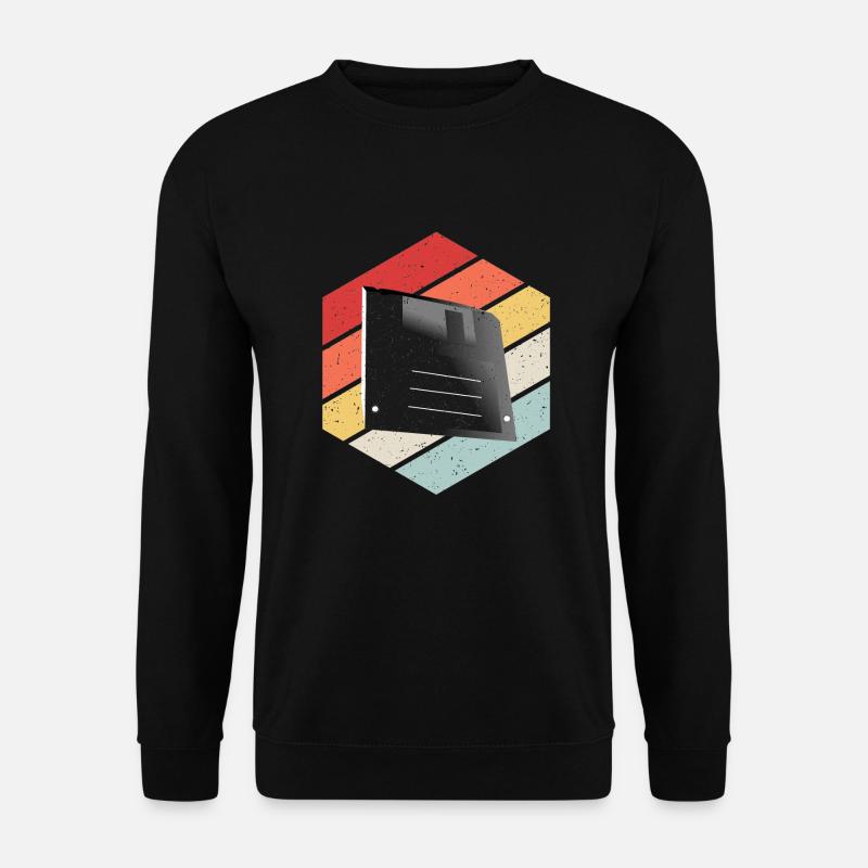 Disquette Floppy Disk - Sweat-shirt Unisexe - noir