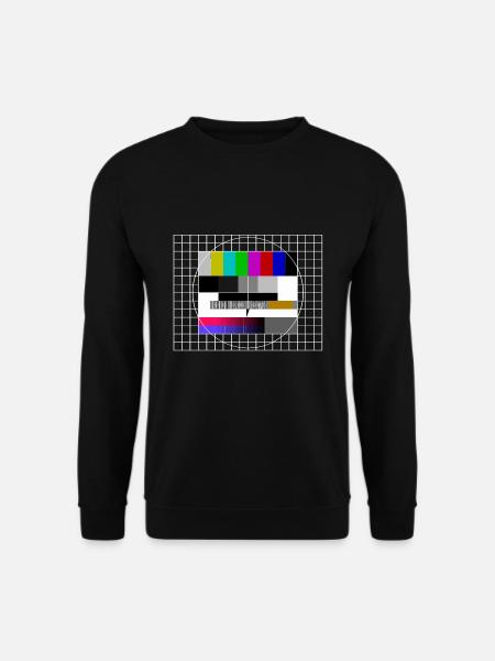Testbild Retro Vintage - Unisex Pullover - Schwarz