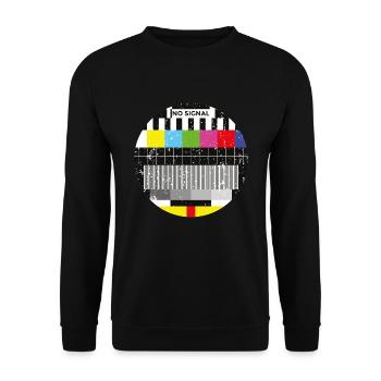 Image d’essai Rétro Vintage - Sweat-shirt Unisexe - noir - Devant - Alina (178cm) & Michal (187cm)