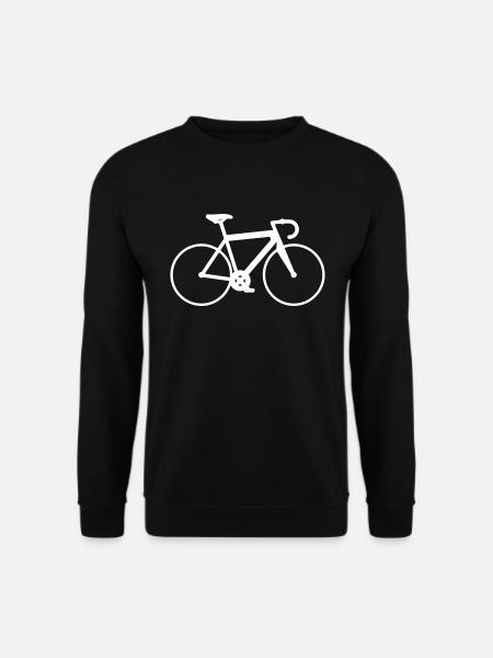 Triathlon Fahrrad LIEBE HERZ Geschenk Radfahrer - Unisex Pullover - Schwarz