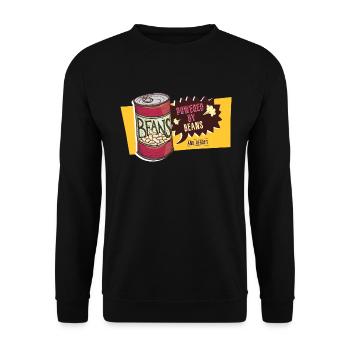 Propulsé Par Les Haricots Et Le Regret - Pet Péter Péter - Sweat-shirt Unisexe - noir - Devant - Alina (178cm) & Michal (187cm)