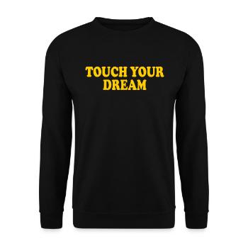 touch you dream - Sweat-shirt Unisexe - noir - Devant - Alina (178cm) & Michal (187cm)
