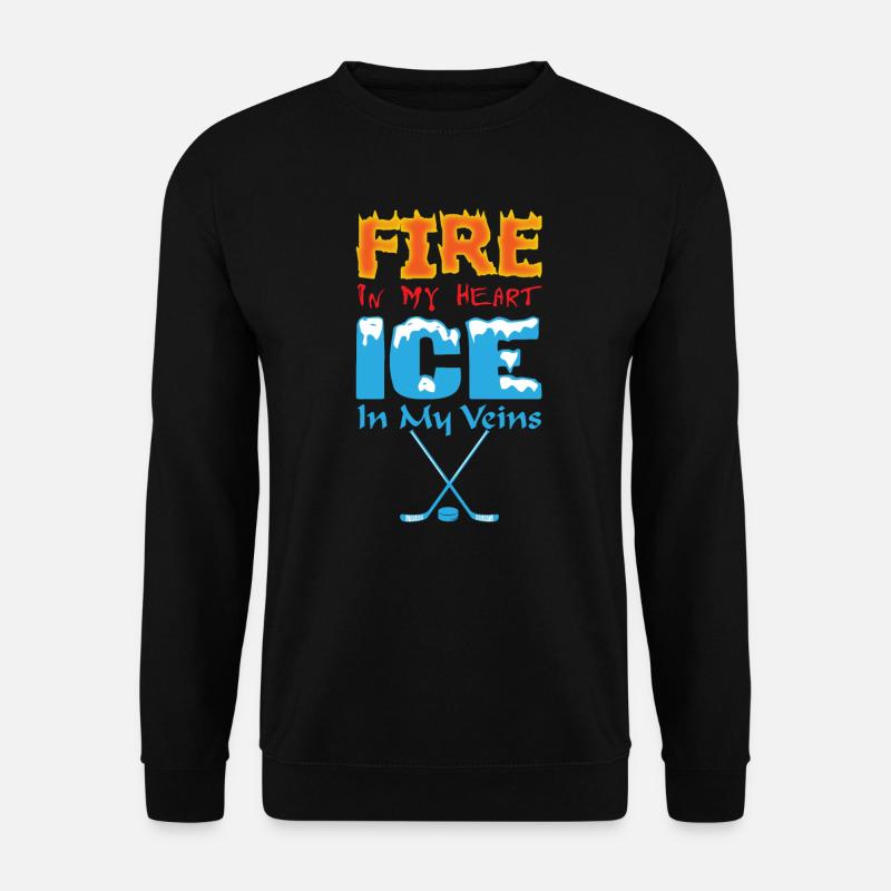 Eishockey - Unisex Pullover - Schwarz