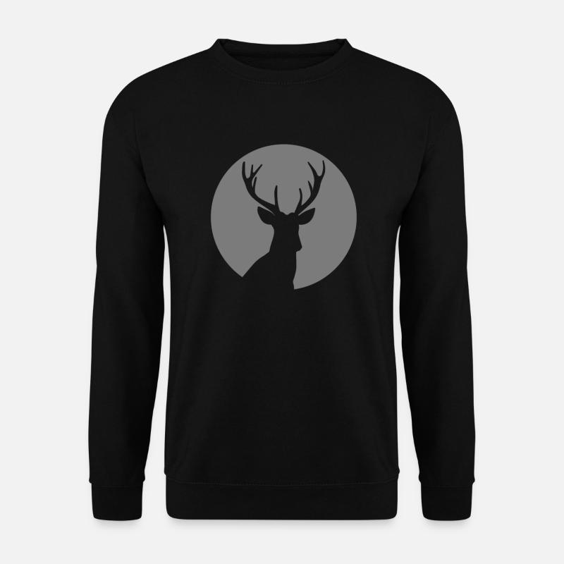 Deer moon antlers - Unisex Sweatshirt - black