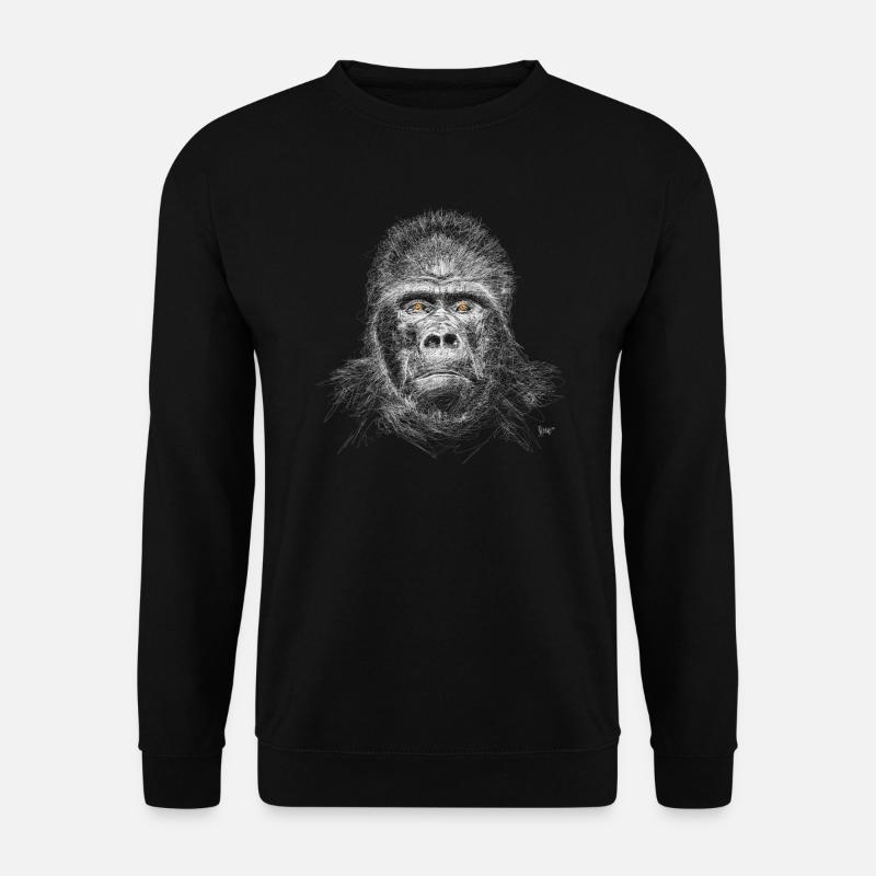 Bronko55 No.51 – Dos argenté - Sweat-shirt Unisexe - noir