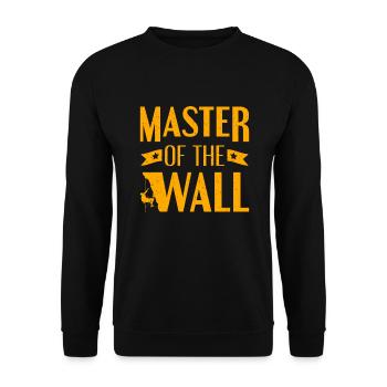 Climbing Master Of The Wall Climber Rock Climbing - Unisex Pullover - Schwarz - Vorne - Alina (178cm) & Michal (187cm)
