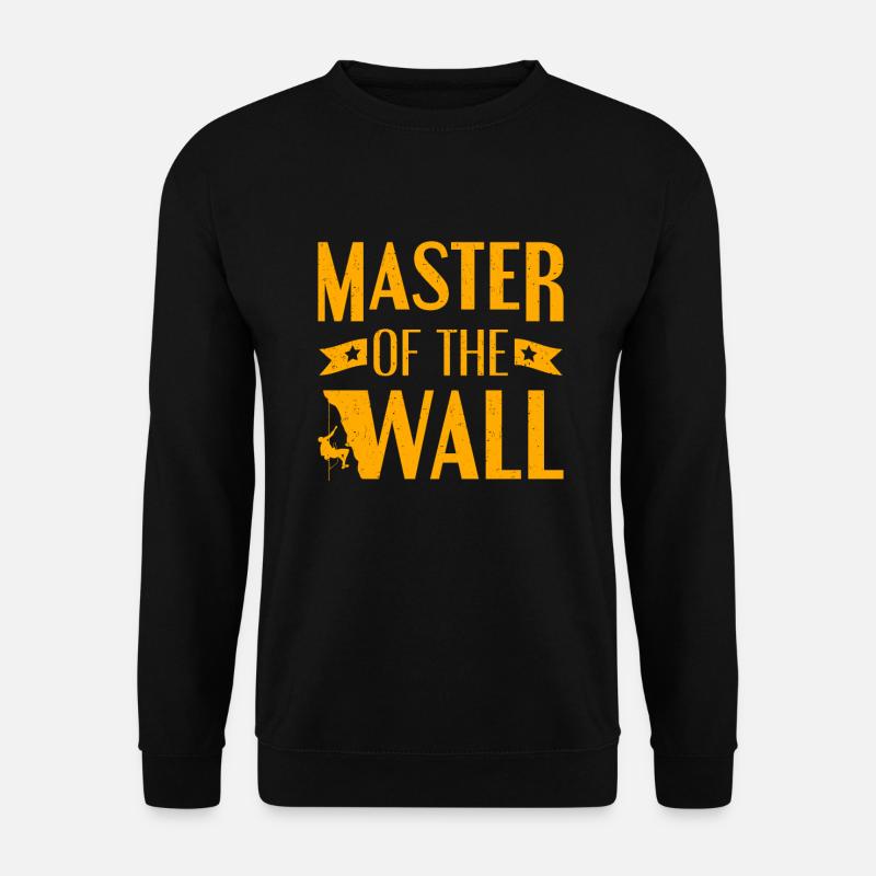 Maître d’escalade du mur Escalade - Sweat-shirt Unisexe - noir