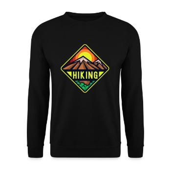Wandern - Unisex Pullover - Schwarz - Vorne - Alina (178cm) & Michal (187cm)
