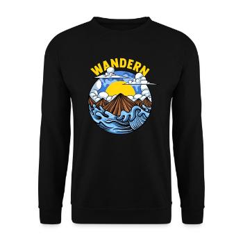 Wandern - Unisex Pullover - Schwarz - Vorne - Alina (178cm) & Michal (187cm)