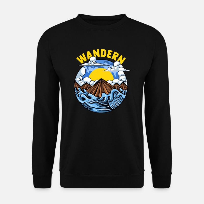 Wandern - Unisex Pullover - Schwarz