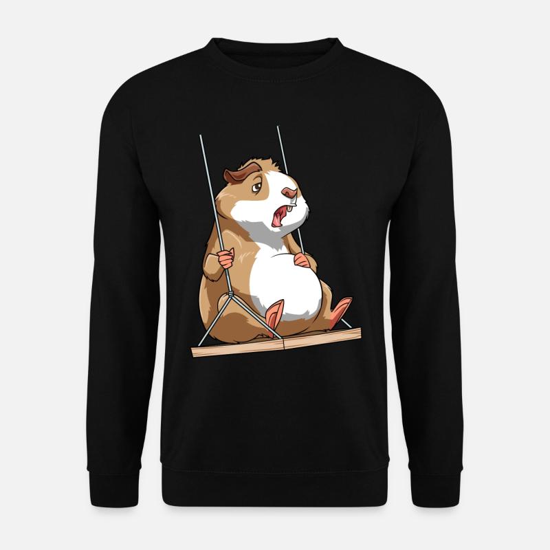 Meerschweinchen Schaukelt - Unisex Pullover - Schwarz