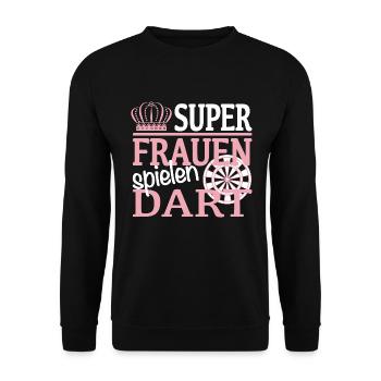 Fléchettes femmes fléchettes - Sweat-shirt Unisexe - noir - Devant - Alina (178cm) & Michal (187cm)