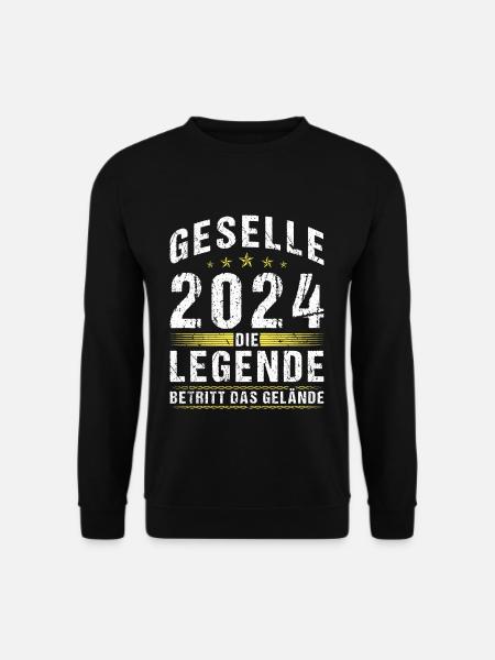 Geselle 2024 Gesellenprüfung Bestandene Ausbildung - Unisex Pullover - Schwarz